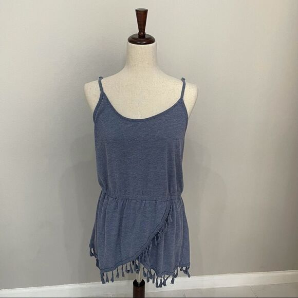 𝅺victoria’s Secret Blue Tassel Swim Coverup Dress Size Medium - Picture 1 of 12